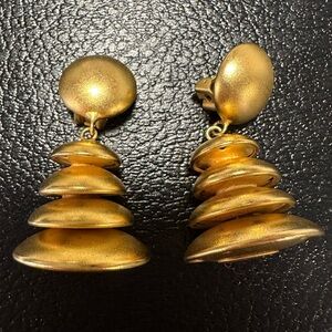 Natasha Stambouli Gold Earrings